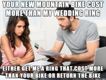 What my friends wife told him after he spent his money on his favorite hobby