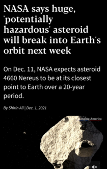 What news outlets arent talking about is this same week the asteroid Fahrfrumus will be at its farthest point over the same  year period