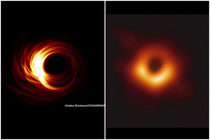 What scientists predicted the black hole would look like vs how it actually looks
