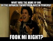 What was the name of one of the Japanese twins from Austin Powers