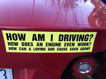 When did bumper stickers get so existential