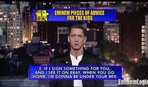 When Eminem gave advice to kids on the David Letterman show