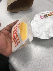 When I asked for extra cheese this isnt what I meant Dunkin