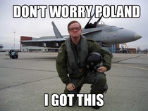 When I heard that Canada is sending six CF-s to Poland to help with regional stability