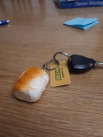 When I think my ideas are stupid I look at my bread loaf keychain and instantly feel better
