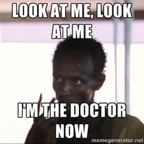 When my wife who is a doctor gets sick and attempts to lecture me about my health