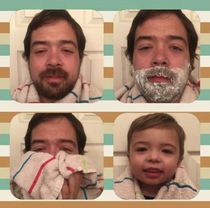 When shaving gives you baby face