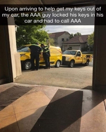 When the AAA guy has to call the AAA guy