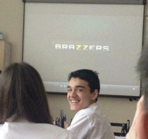 when the teacher asked me to make a presentation