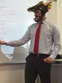 When you have to teach algebra at  but have to guard your gold at 