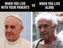 When you live with your parents vs When you start living alone