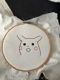 when you shittily embroider a borderline-dead meme for your husband and he doesnt immediately want to have sex with you