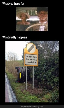 When you tell teenagers to drive carefully