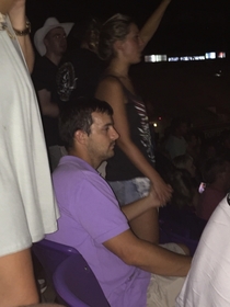 When you want to support your girlfriend but you hate going to a concert