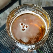 When your beer is happy to see you
