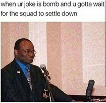 When your joke is bomb