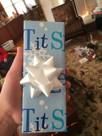 When your parents wrap your presents last minute