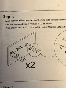 Where can I find a pencil whore  This is the instruction manual that came with a furniture