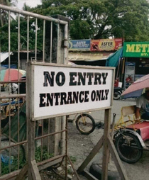 Where do I enter then