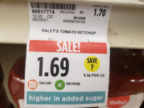 While grocery shopping I found the deal of a life time on ketchup
