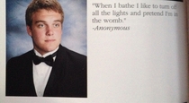 While on the subject of year book quotes