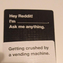 While playing Cards Against Humanity