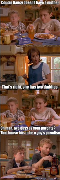While were doing Malcolm in the Middle heres their take on gay marriage