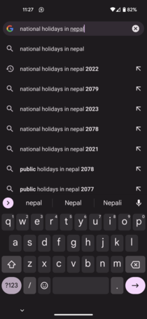 Who is searching for holidays in fifty years