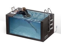 Who needs a standing desk when you can have a Swim Desk