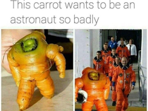 Who said vegetables cant be astronaut
