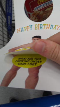 Whoever created this birthday card thought of everything people would do with it