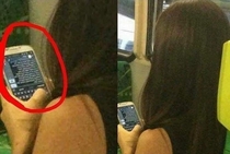 Whoever shes texting that dude is in trouble