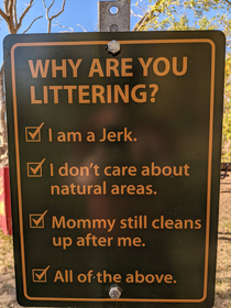 Why are you littering