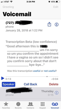 Why arent there more posts about bad voicemail transcripts
