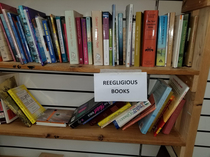 Why cant I find the religion books in my local Thrifty Shopper