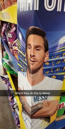 Why did Doritos do Messi so dirty at our local Walmart