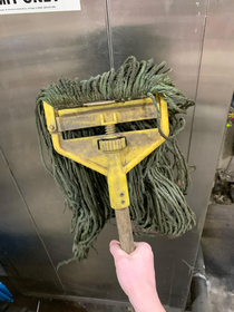 why does this mop look like its going to complain about society and shoot a talk show host