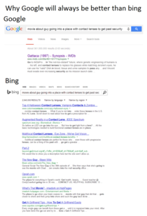 Why Google will always be better than bing