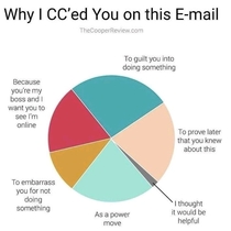 Why I CCed you in the email