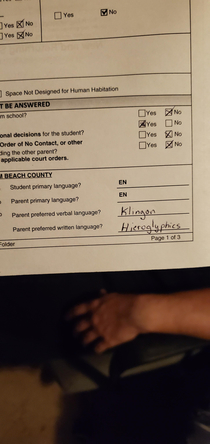 Why I dont let my husband handle any of our daughters paperwork for school ha