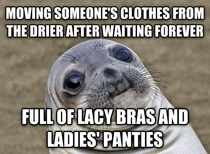 Why I hate sharing a laundry room always makes me feel pervy