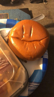 Why is my burger looking at me like this
