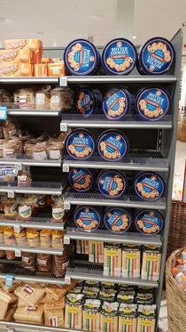 Why would they place the sewing supplies in the cookie aisle