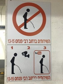 Why you shouldnt pee in this street in Tel-Aviv