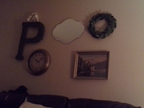 Wife cant figure out why I think we should rearrange the decor Looks like poo to me