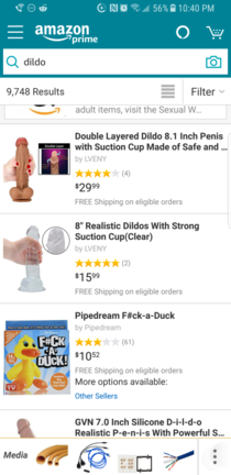 Wife complained about her targeted ads on Facebook showing my data and media list from Amazon So I spent the last hour clicking on Dildos