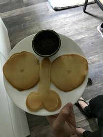 Wife gives a subtle hint in my breakfast