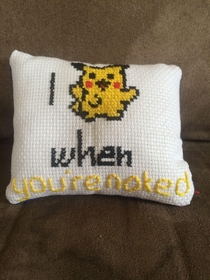 Wife made me a pillow
