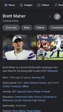 wikipedia got Brett Maher
