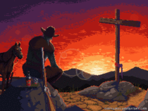 Wild West oldschool animation I made today